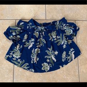 Off the shoulder crop top